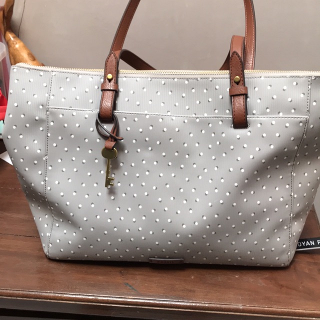 Tote Bag Fossil Shopeer Ori vvgc