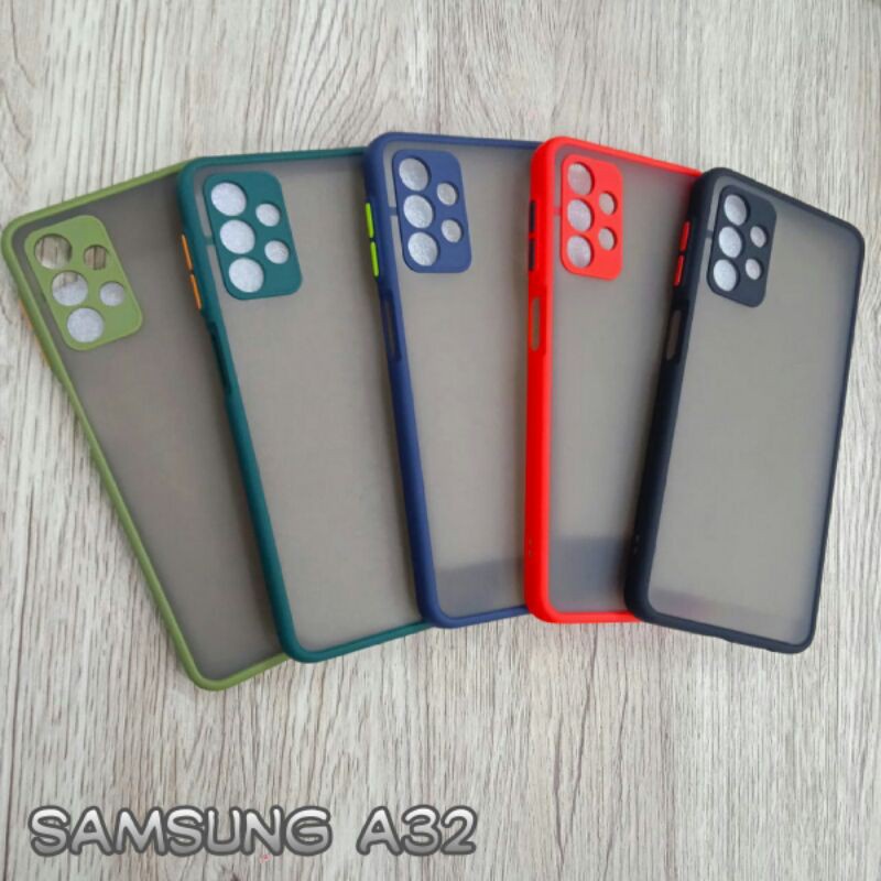 Bumper Matte Case Samsung A32, A32 5G, Samsung A52, Samsung A72 Candy Frosted Matte Case