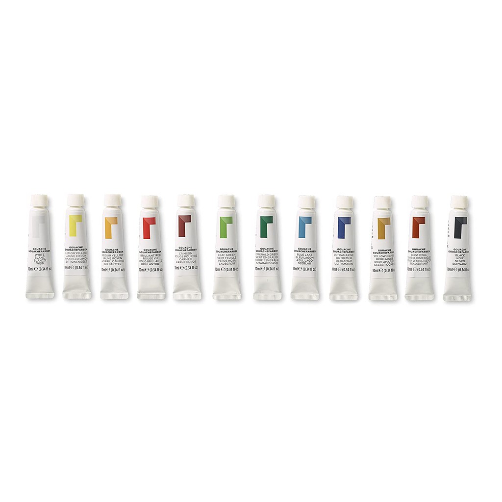 Cat Lukis - REEVES Gouache 12 Warna x 10 ml