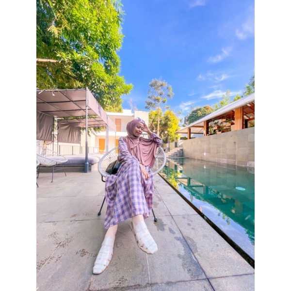 Elga dress tartan by Amily hijab