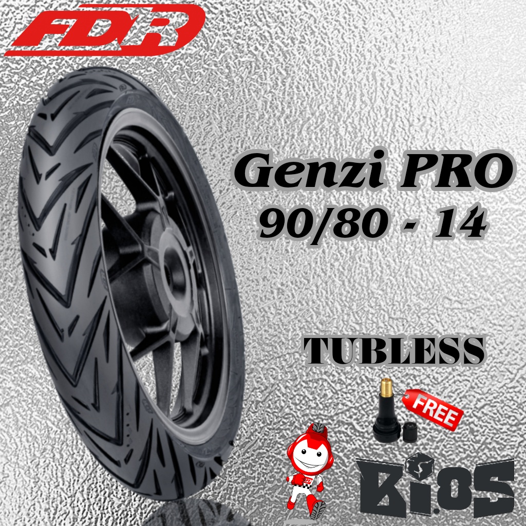 BAN FDR GENZI PRO 90/80-14 TUBELESS UNTUK MOTOR MATIC RING 14