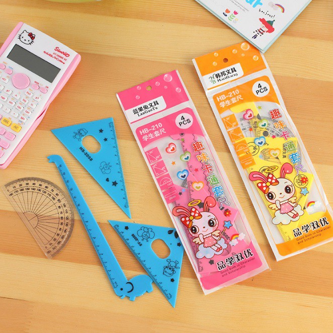 

PENGGARIS SET JERAPAH / PENGGARIS SET 4 IN 1 / PENGGARIS SEGITIGA SET / RULER / SET ALAT TULIS