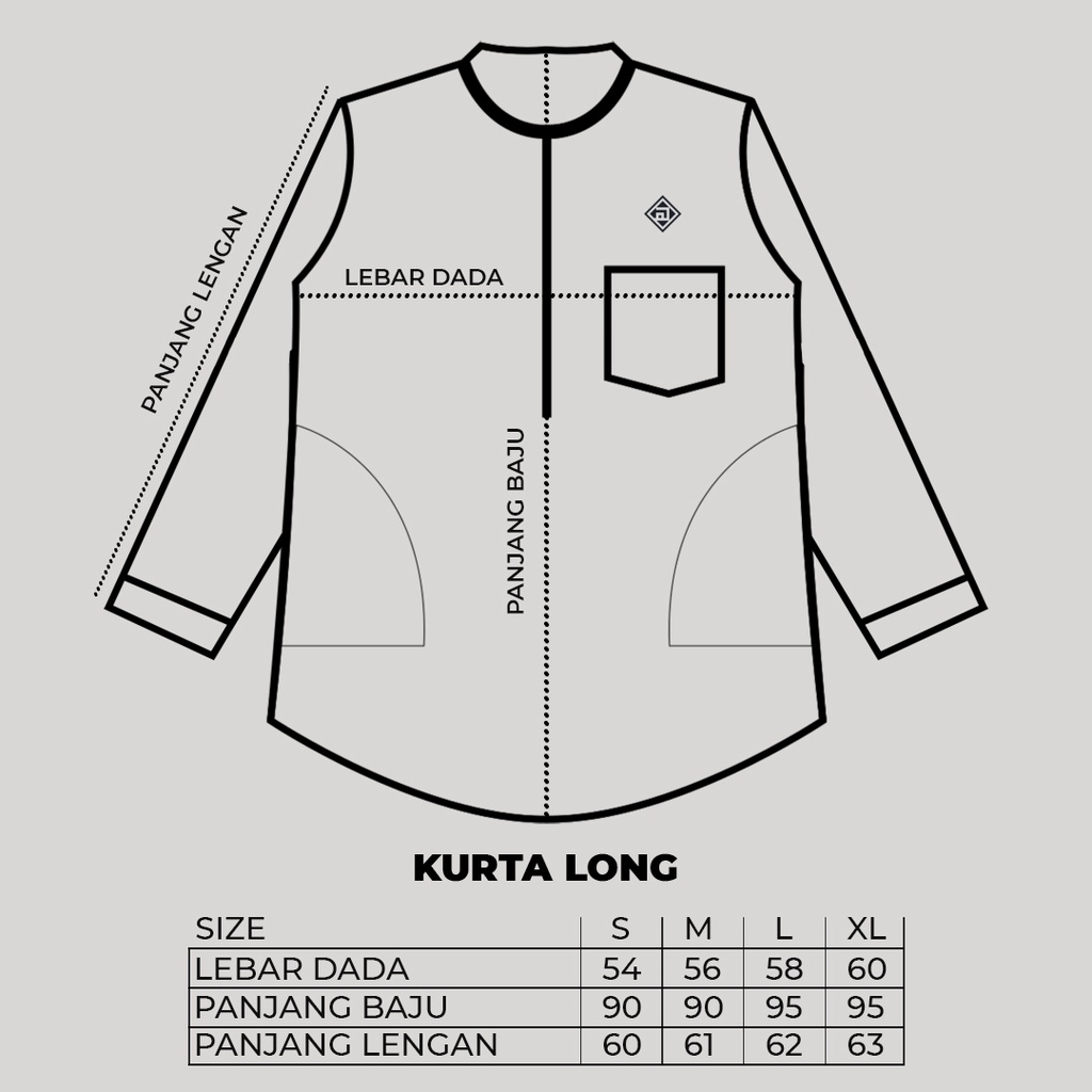 Hisyam Koko Kurta Pria Panjang 122