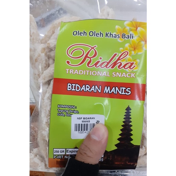 BIDARAN MANIS “RIDHA TRADITIONAL SNACK” OLEH OLEH KHAS BALI 250GR