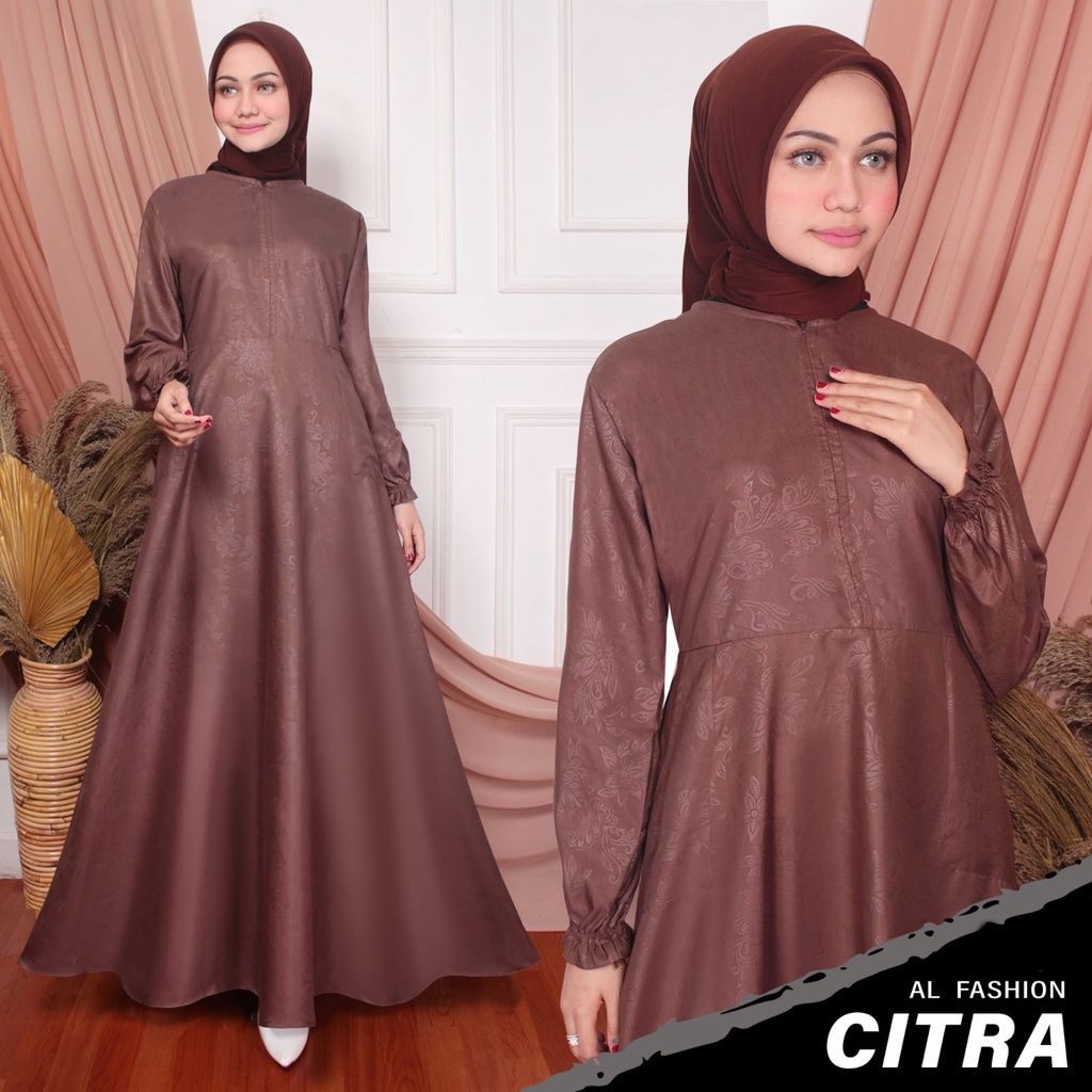 ABA agen baju HOMEDRESS muslim GAMIS wanita POLOS CITRA EMBOS ( DAPAT GAMIS AJA )-3