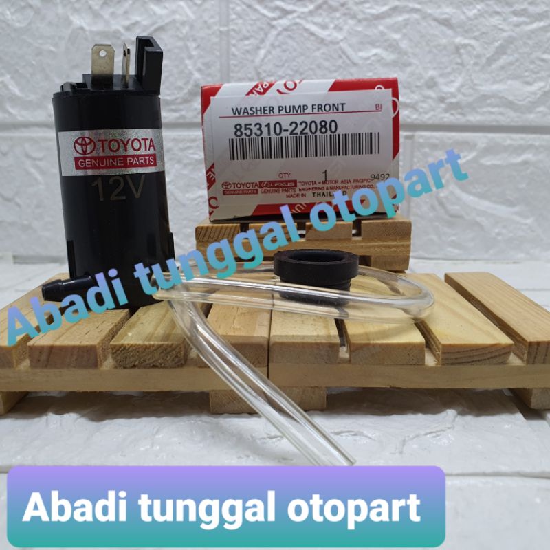 Motor washer kijang 5k,pompa air wiper kijang 5k +SELANG