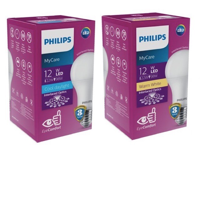 Bohlam LED Philips / Bohlam Philips / Lampu LED PHILIPS / Lampu Philips LED Bulb 12W - SERIES MYCARE