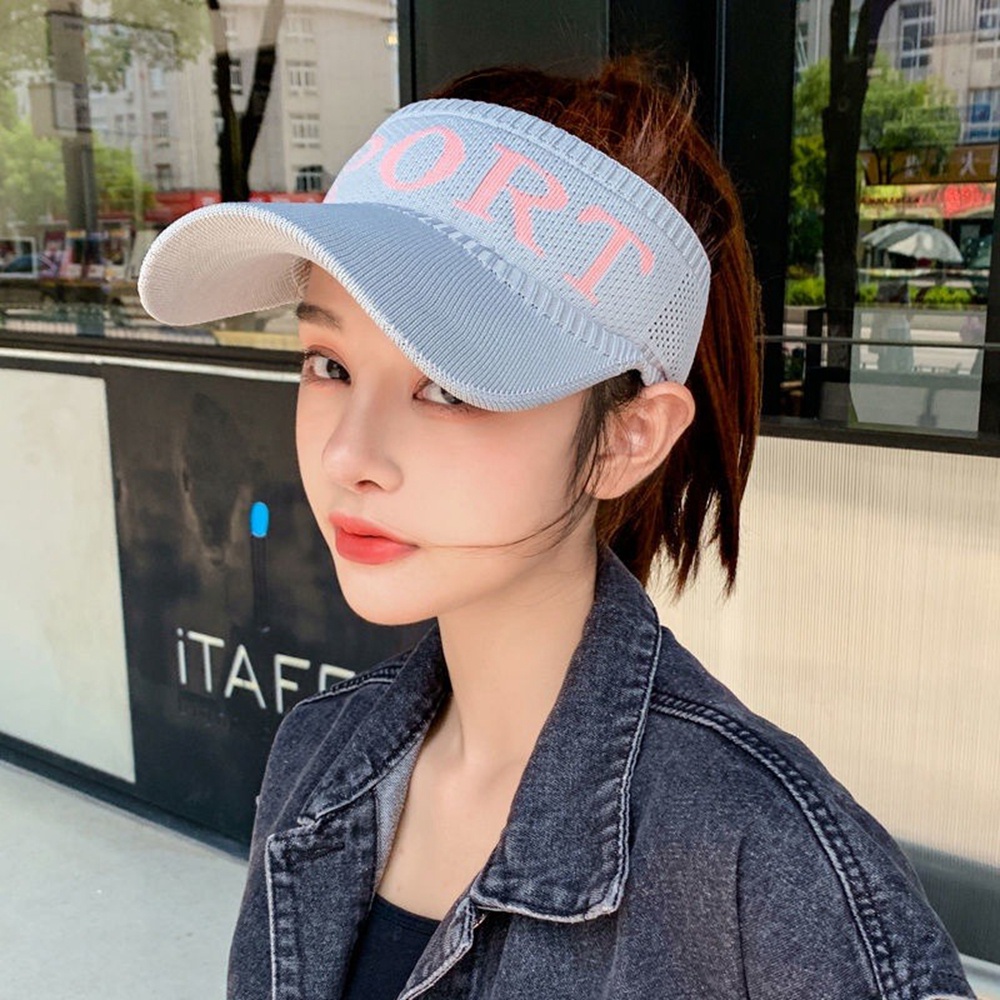 Topi Visor Pelindung Matahari UV Model Setengah Kepala Untuk Wanita