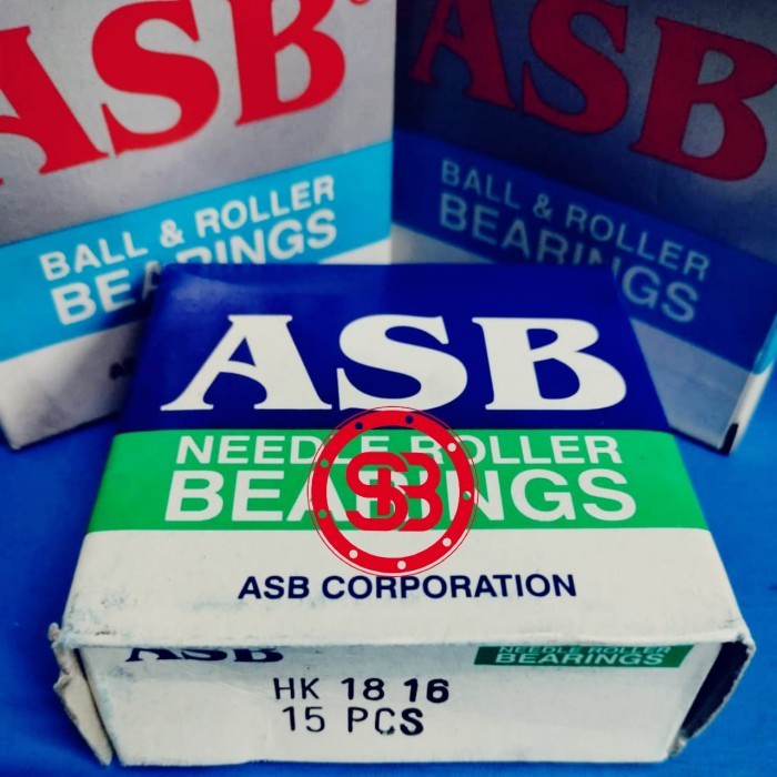 BEARING LAKER LAHER BAMBU HK 1816 ASB NEEDLE ROLLER18MM x 24MM X 16MM