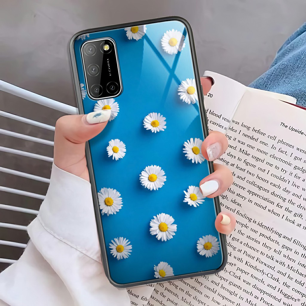 H241 Softcase Glass Kaca Oppo Reno4 Re   n3 2F A52 A92 A91 A12 A31 A3S A5S