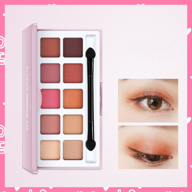 Geo LAMEILA Eyeshadow Palette 10 Shades Kosmetik Alis 10 Warna Original