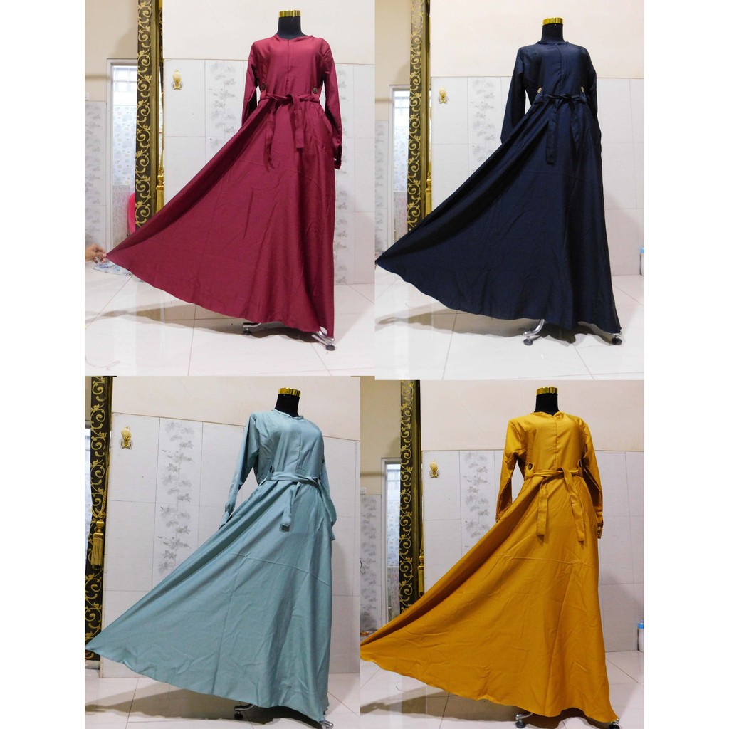 Gamis Custom Syar'i Wolcrepe ,Wolfis , & Balotelli by.Qiyya.Official