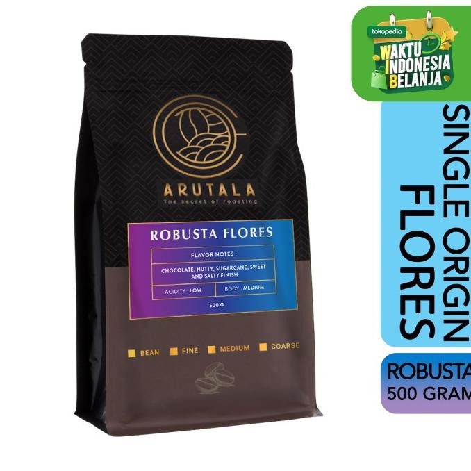 

ARUTALA KOPI FLORES ROBUSTA COFFEE 500 GRAM - BIJI