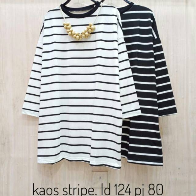 Best seller kaos stripe jumbo