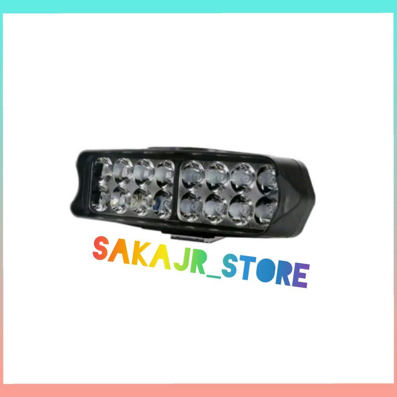 Lampu Tembak / Sorot motor mobil 16 LED 12 Volt
