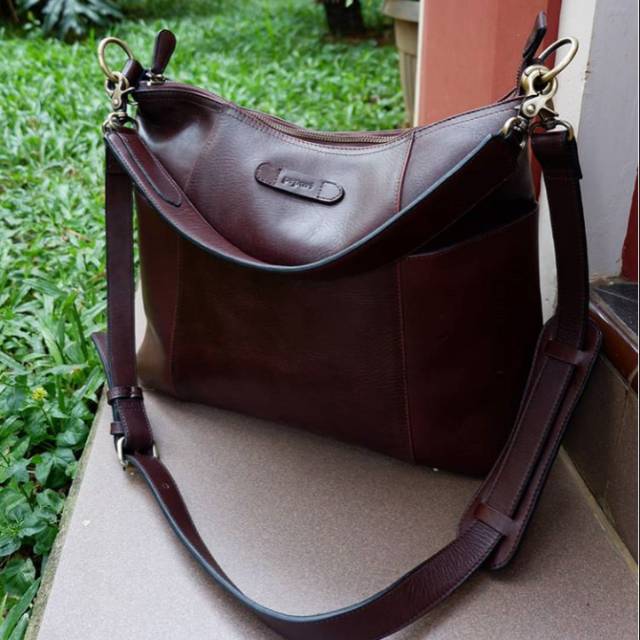  Tas  Kulit  Pepari Leather Model Hobo  Preloved Shopee 