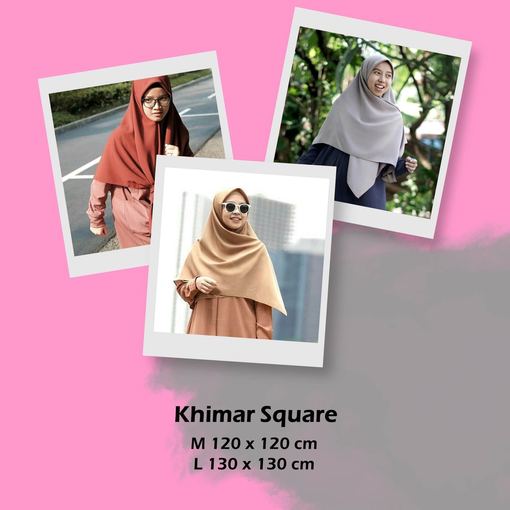 KHIMAR SQUARE, Khimar Segiempat, Hijab Alila