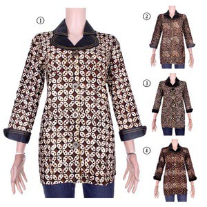 Blus Batik Cap Dobby Acha