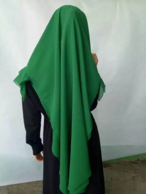 khimar syar'i ceruty babydoll 2 layer malika rempel