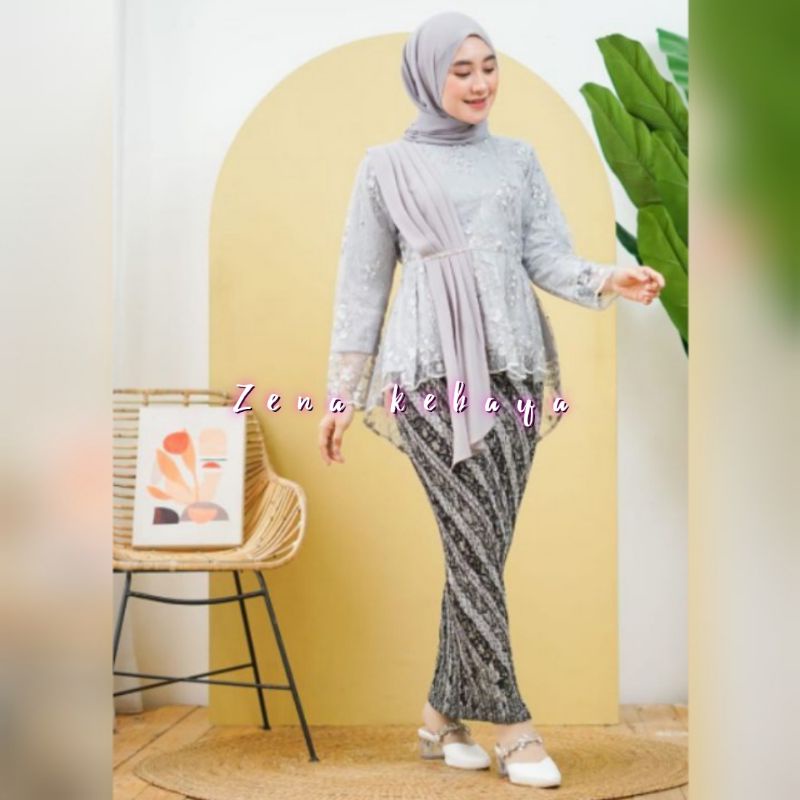 SET KEBAYA AURORA SELENDANG KEBAYA MODERN KEBAYA WISUDA KEBAYA PESTA