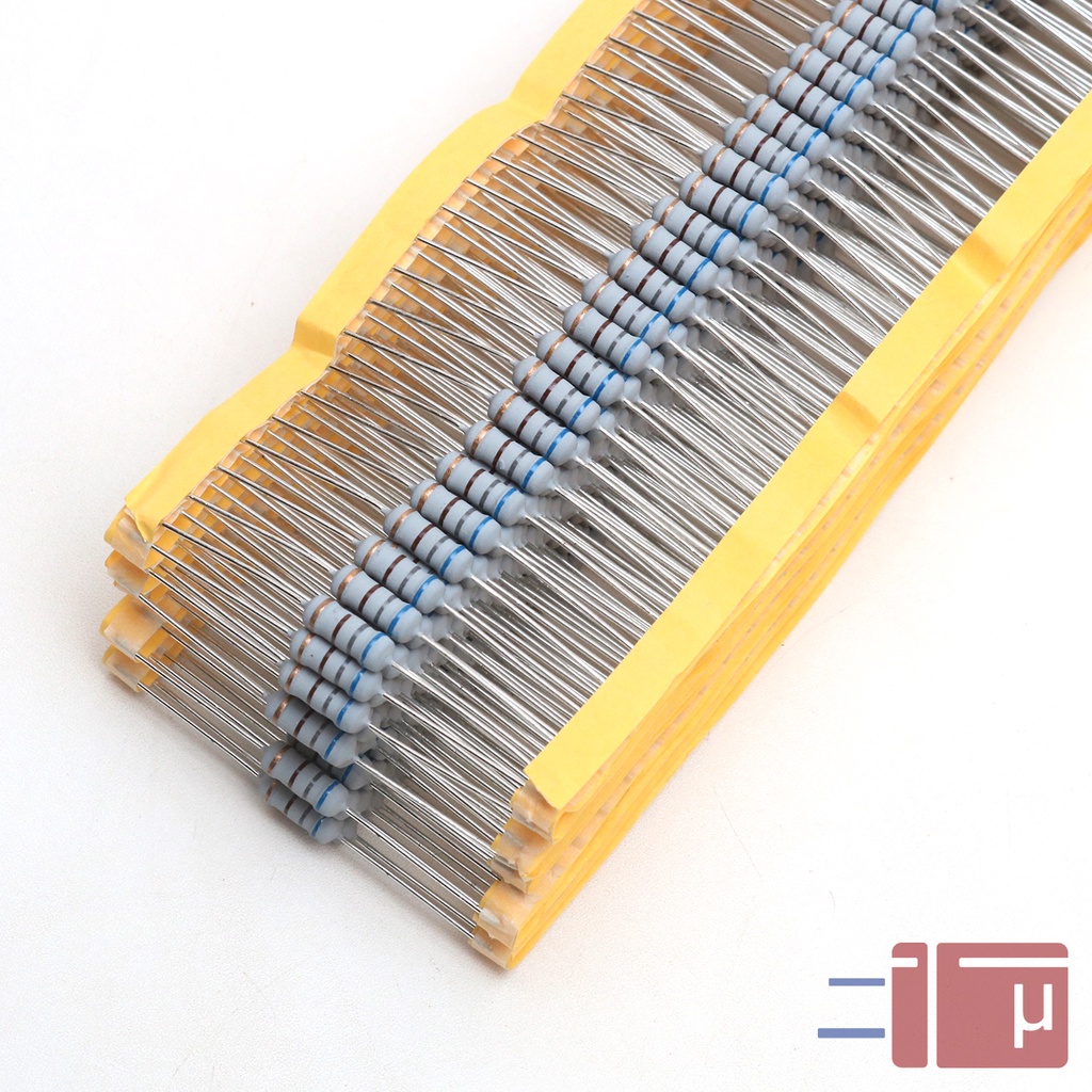 x10 Resistor 680R 680 Ohm 1W Metal Oxide 5% Taiwan Kaki Tembaga