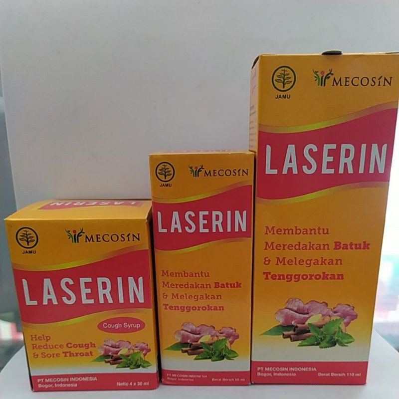 

Laserin Sirup / syrup Obat batuk Herbal 30ml 60ml 110ml