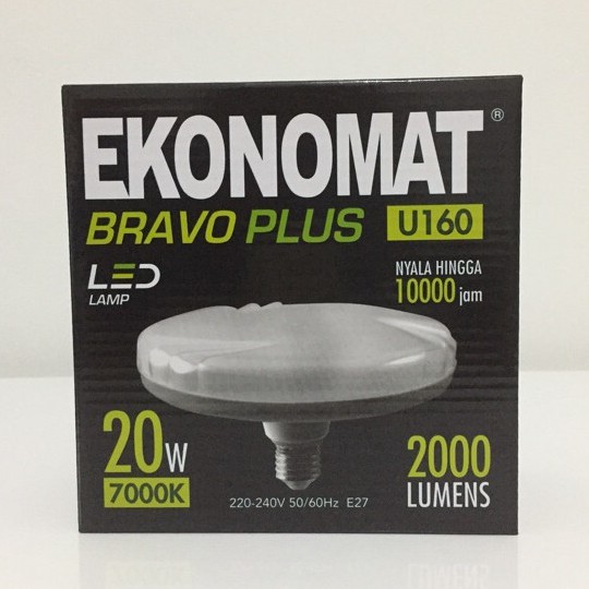 Lampu LED Ekonomat UFO 20W Putih 7000K
