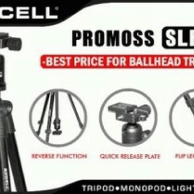 Tripod Excell Promoss SLR+Ballhead+Bag