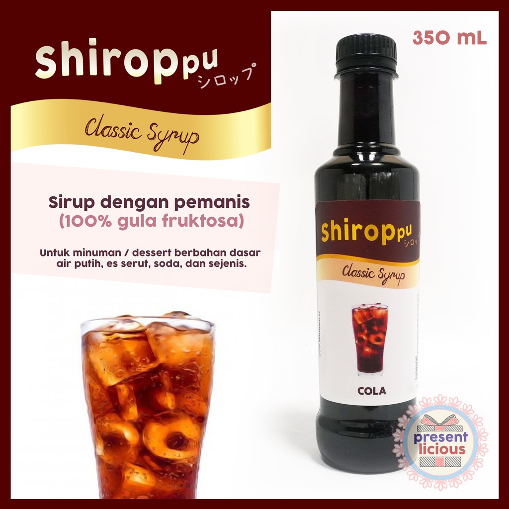 

Cola | Shiroppu Classic Syrup 350 mL | Sirup Manis