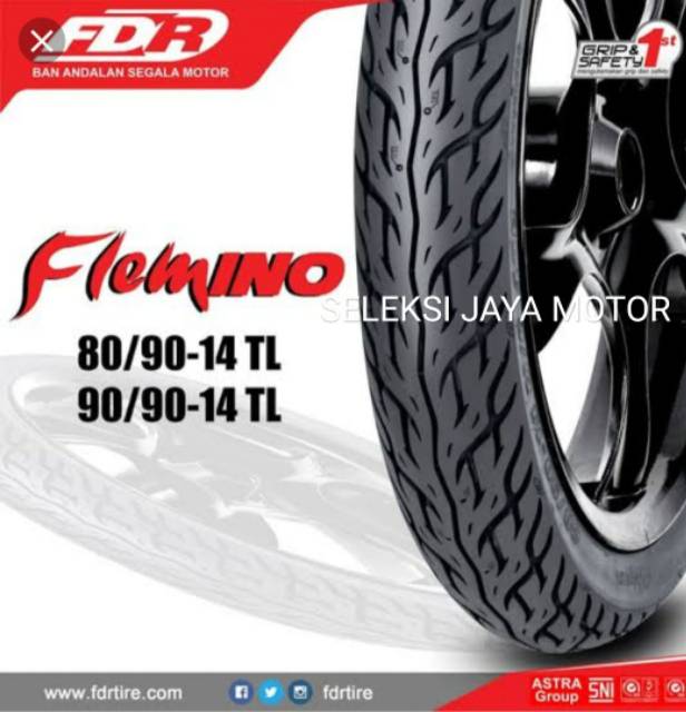 Ban tubles matic FDR flemino uk.90/90.14.free pentil.untuk semua jenis motor matic