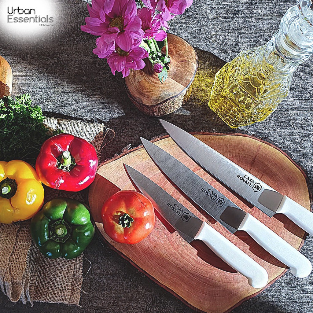 (PREMIUM QUALITY) Pisau Dapur Kitchen Knife Casa Royale - WHITE SERIES