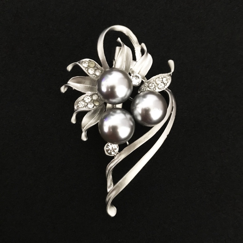 BROS DADA TERBARU  /AKSESORIS HIJAB kekiniaan kode 0124 0125 0126 0042 //bros hijab//bros blezer/bros kebaya-0126 SILVER