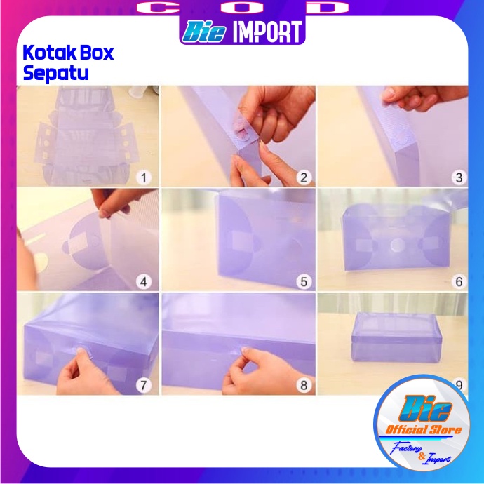 Kotak Sepatu Box Mika Transparan Premium Impor Best Seller