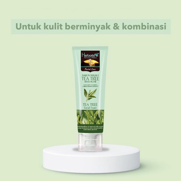 ✦SINAR✦ Herborist  Face Wash Aloe Vera - Tea Tree Acne - Zaitun | Face Wash Gel Rose | 80gr