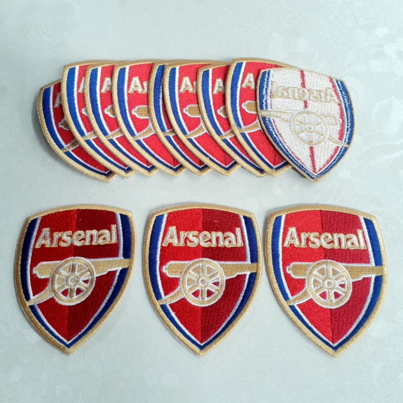 Logo Bordir Patch Woven Emblem Premium Quality Stok Garment Original Club Sepak Bola Fashion Outdoor Sport