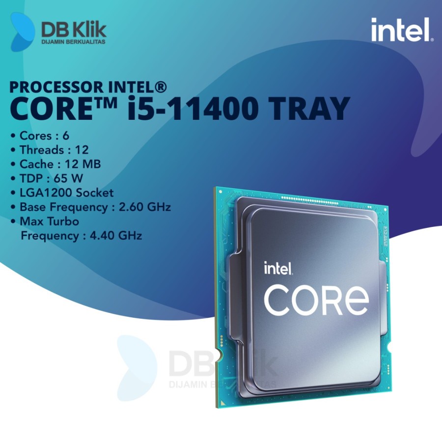 Processor INTEL Core i5-11400 Tray 2.6GHz LGA1200 No FAN - NO BOX ...