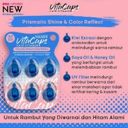 PAKET ISI 3 Makarizo VITACAPS Hair Vitamin Prismatic Shine and Color Reflect - Vitamin Rambut Kapsul 6 x 1 mL-2