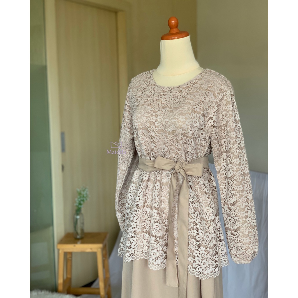 SISLI Gamis Brukat Dress Bridesmaid Paket Bridesmaid Gamis Kondangan