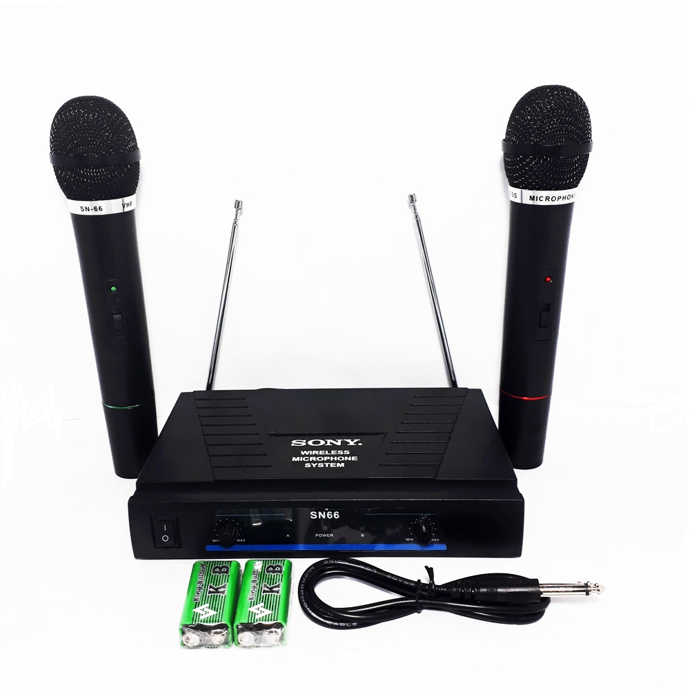 Mic SONY OS/sn 66 Wireless Double Mik / microphone tanpa kabel