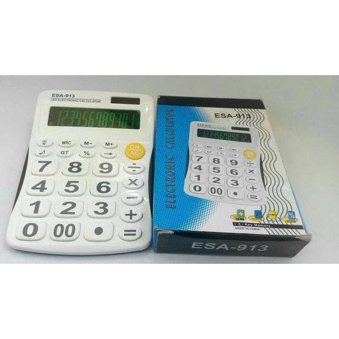 

❦6551✷ Kalkulator Esa 973 + Lampu + sound + Angka jumbo