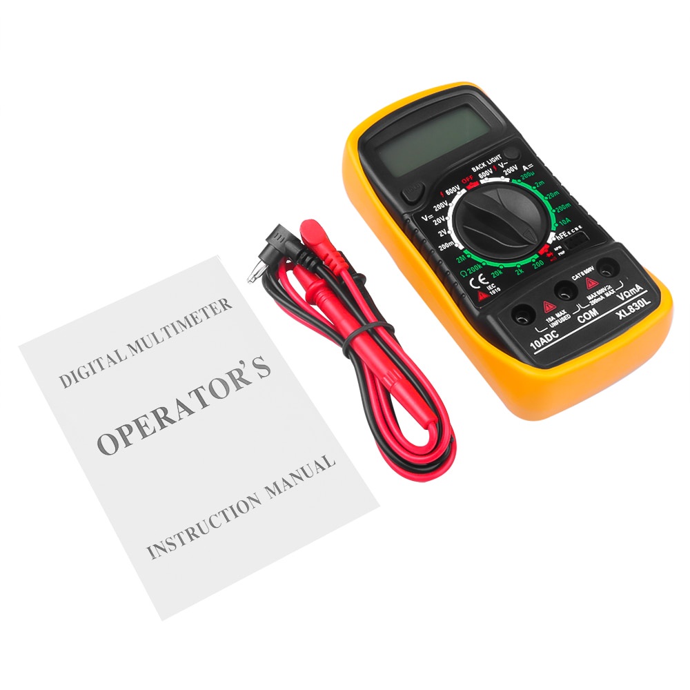 Multimeter Digital AC/DC Voltage Tester / Multitester Digital/Avometer Digital XL830L termasuk baterai