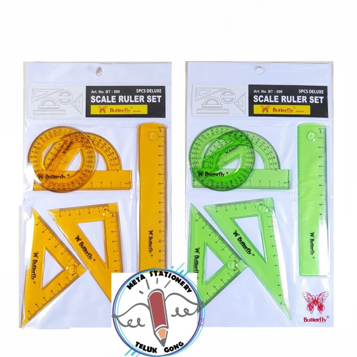 

Produk Unggulan Penggaris Butterfly Set Bt-500 (Isi 5Pc) Hot Sale