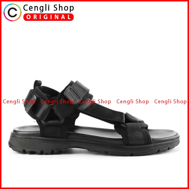 SANDAL SLIDE PRIA CARDINAL ORIGINAL SLINGBACK CASUAL ASLI HITAM CA24