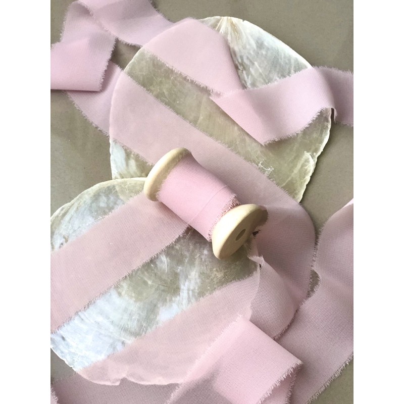 

Silk Ribbon - Blush Pink