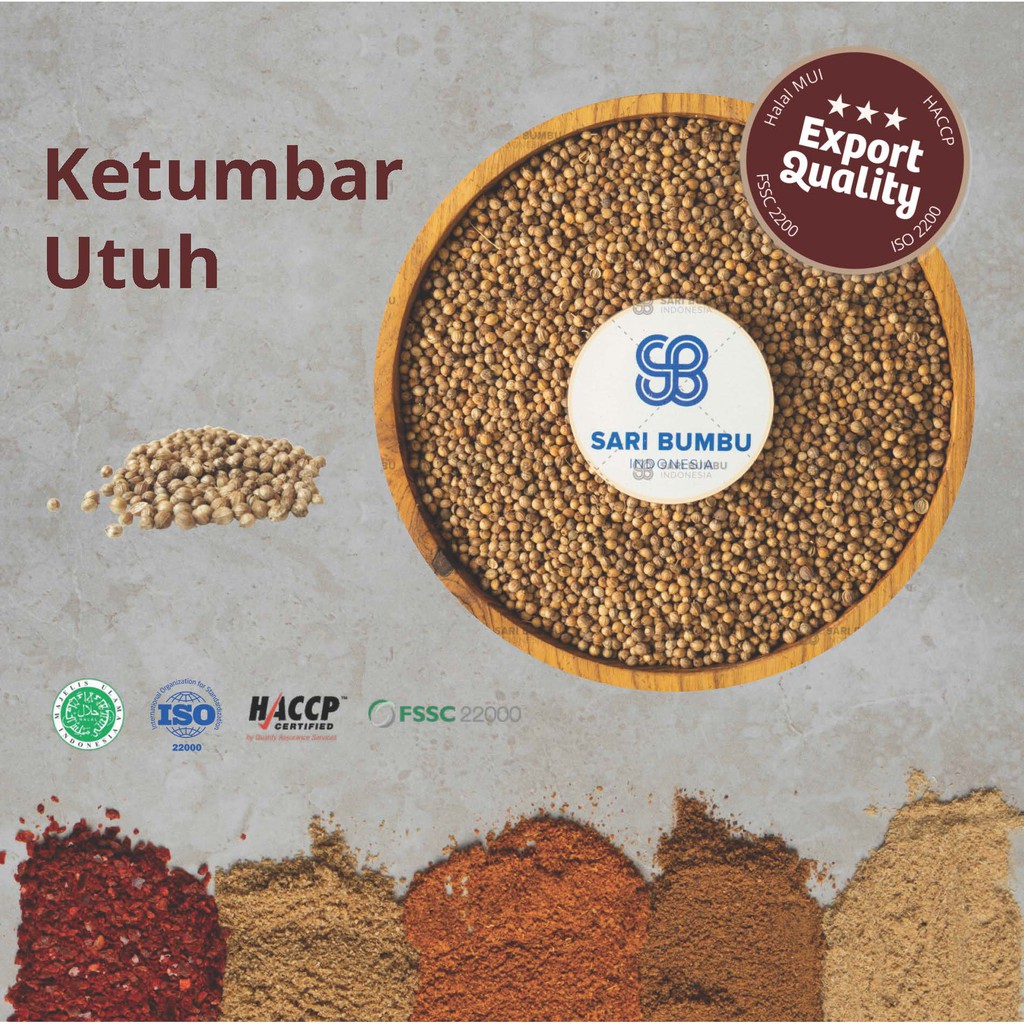

Ketumbar Utuh / Coriander Seed - (Small Pack) Rempah *Export Quality