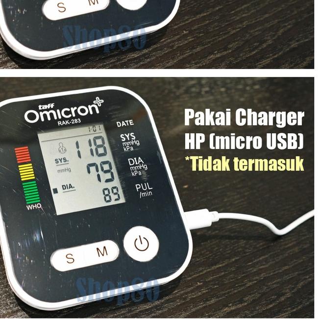 ♜ Taff Omicron RAK-283 / Omron HEM-8712 Tensimeter Digital Alat Ukur Pengukur Tekanan Darah Tensi Me
