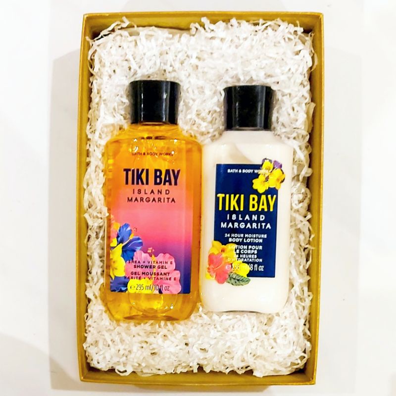 BBW TIKI BAY ISLAND MARGARITA GIFT SET PAKET BATH &amp; BODY WORKS