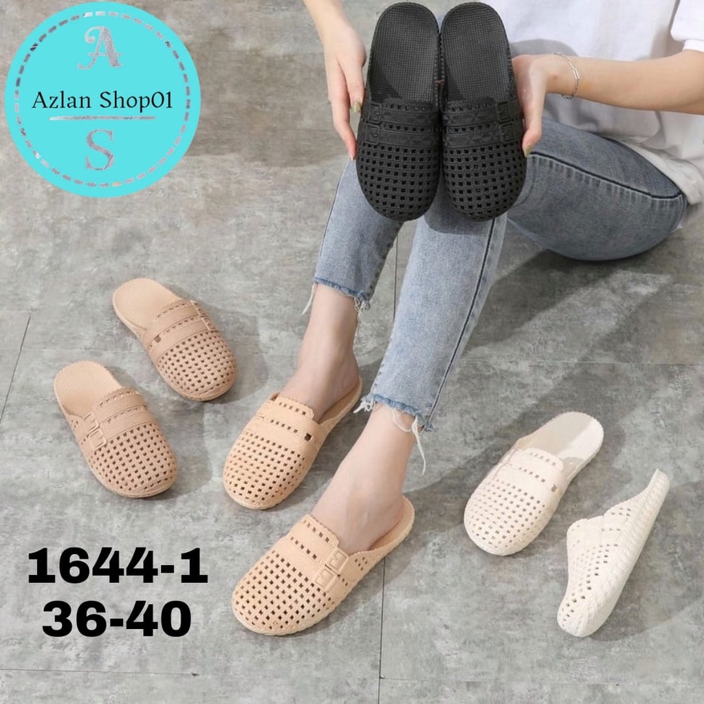 sandal selop bustong wanita terbaru/1644-1 36-40/sandal selop wanita kekinian