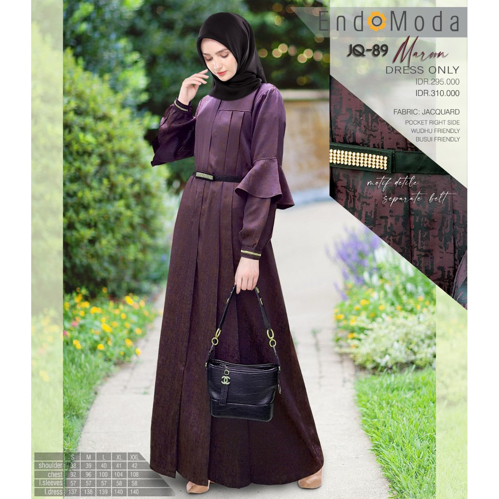 Gamis  Dewasa Wanita Terbaru JQ 89 Endomoda Best Seller 2021