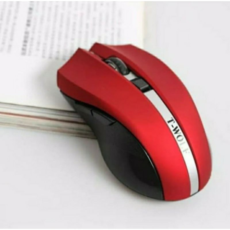 SKU-1104 MOUSE WIRELESS TWOLF Q5 SILENT 6 TOMBOL T WOLF GAMING MOUSE